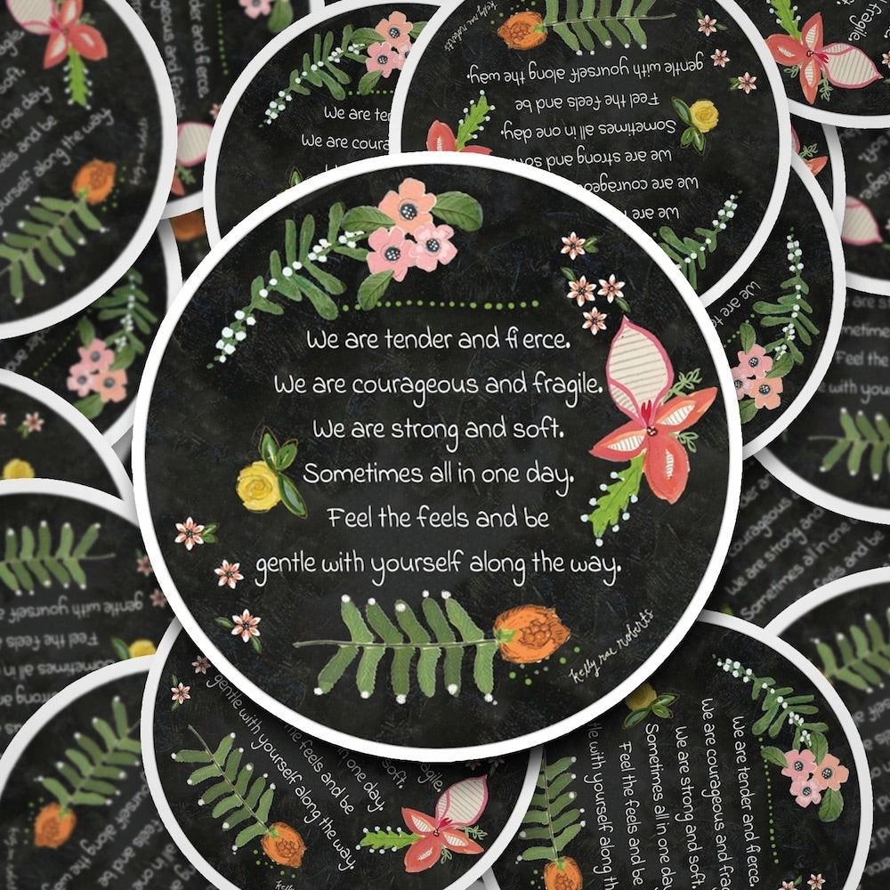 Feel The Feels Vinyl Sticker antislip