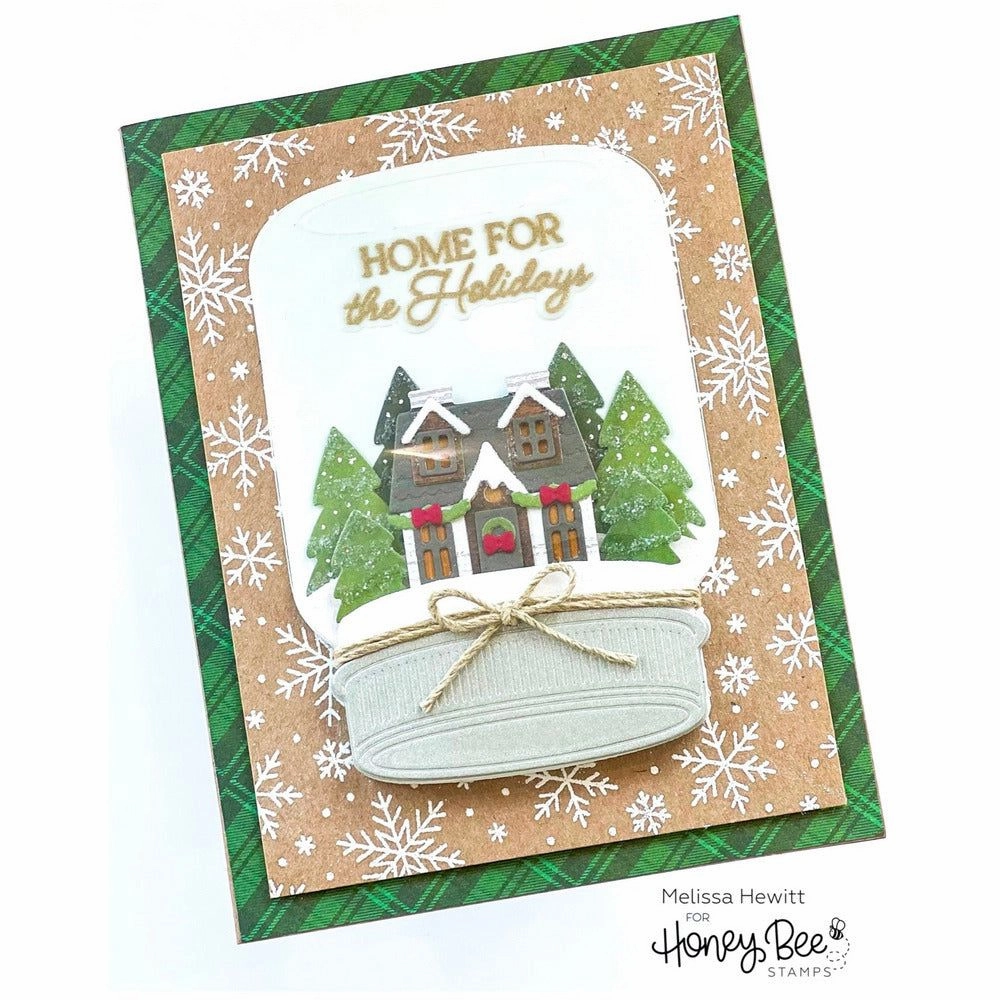 springloaded magnetic Home For The Holidays - 4X5 Stamp Set