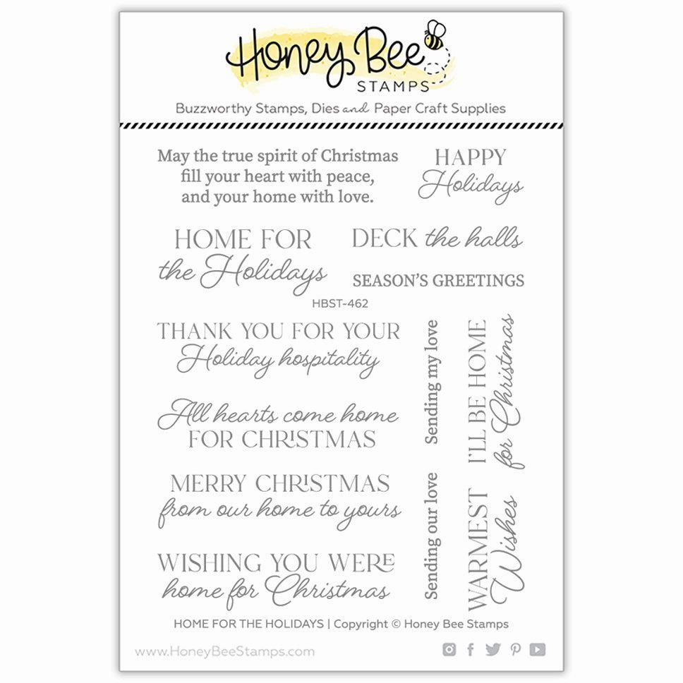 Home For The Holidays - 4X5 Stamp Set refillable