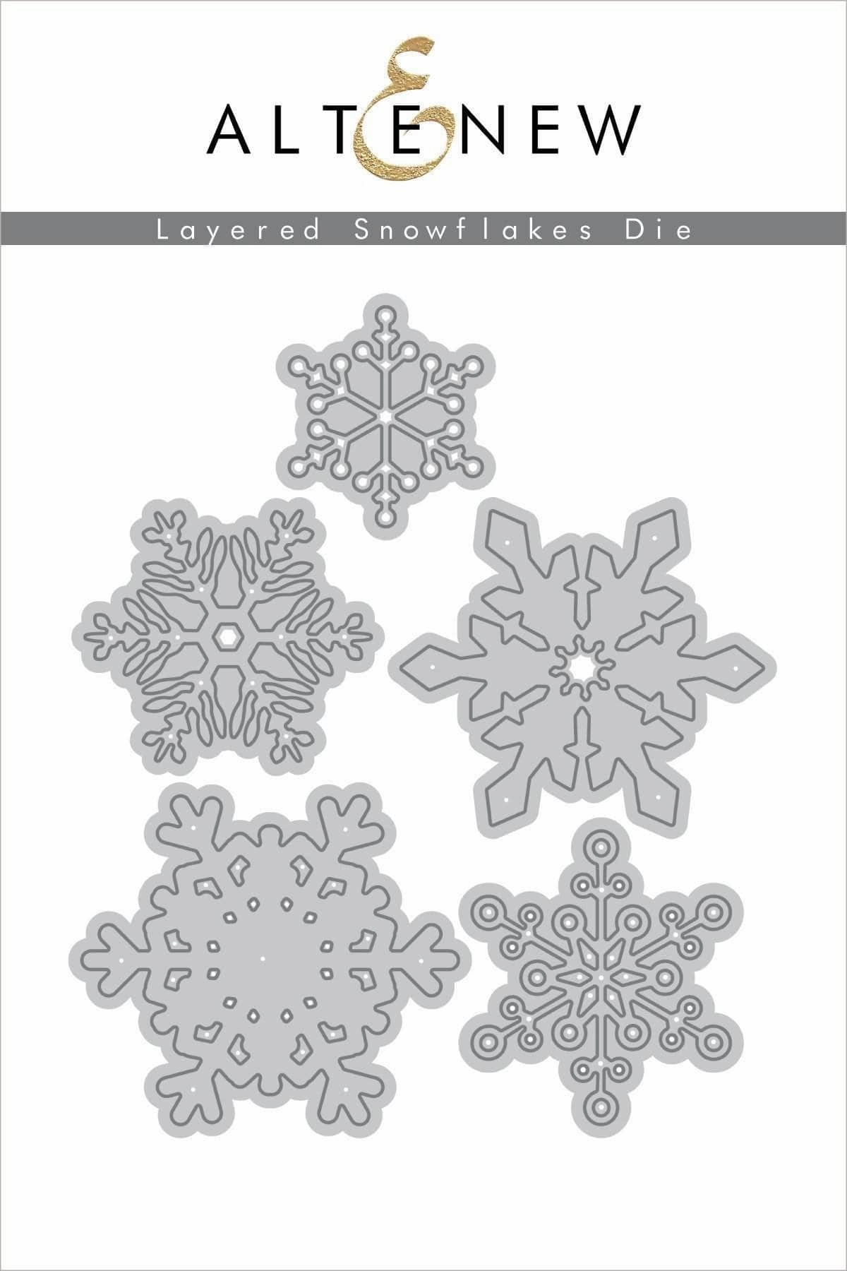 Layered Snowflakes Die Set minimalist