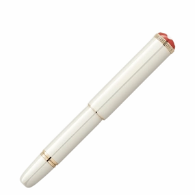 Montblanc Heritage Rouge Et Noir "Baby" Special Edition Ivory -Colored Rollerball Pen wooden