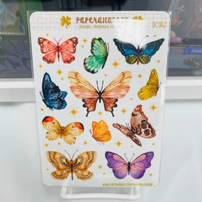 bright Paperaicashop Elegant Butterflies Planner Sticker