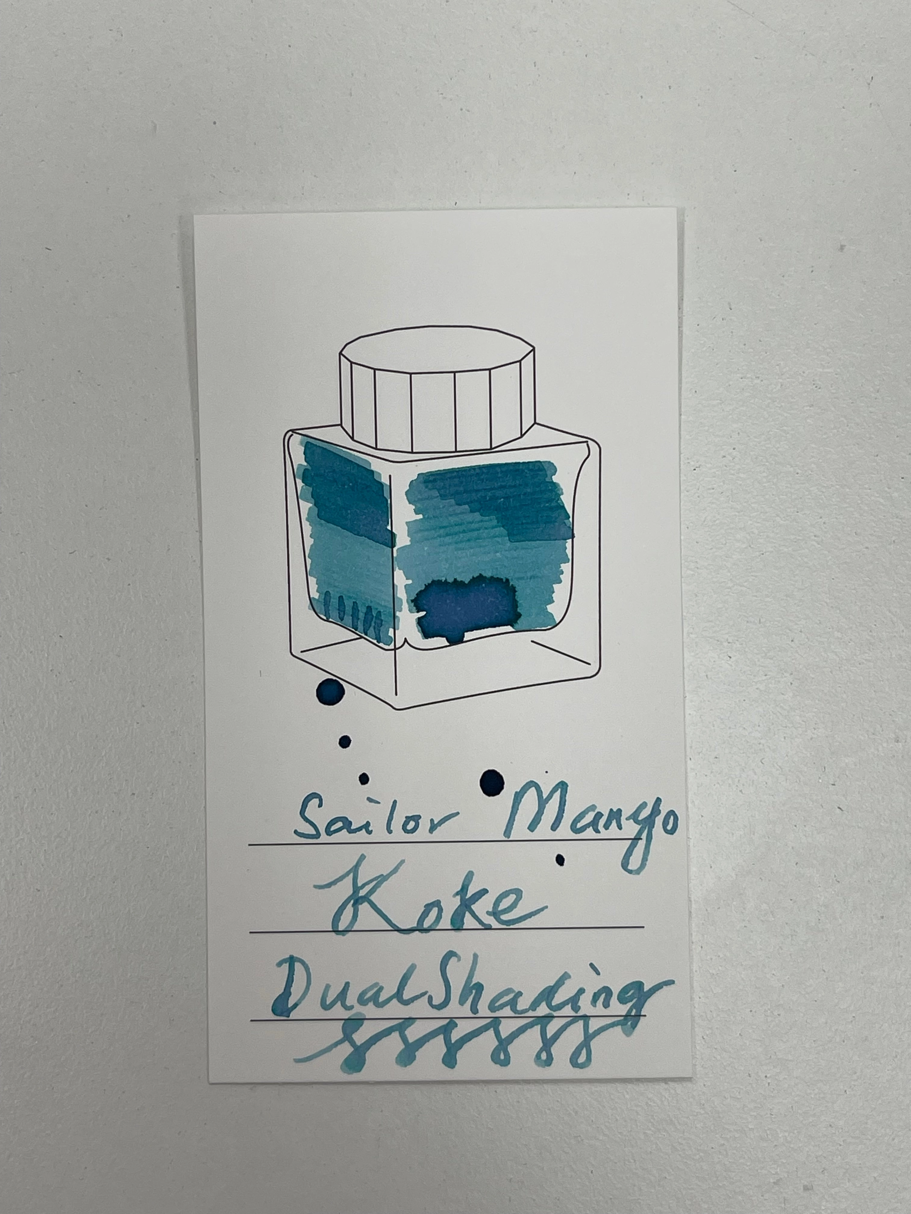 narrow kit Sailor Manyo Ink - Koke 50Ml