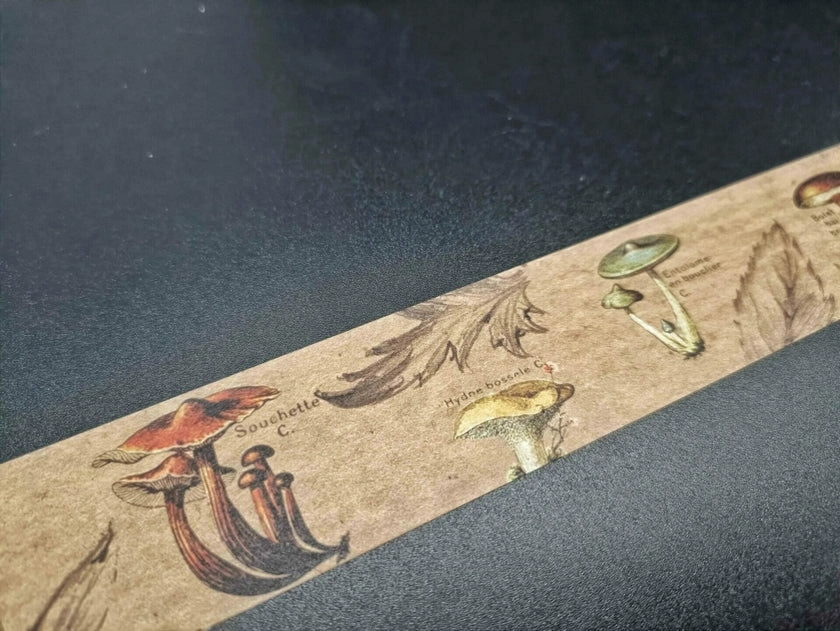 Vintage Mushroom Washi Tape organic