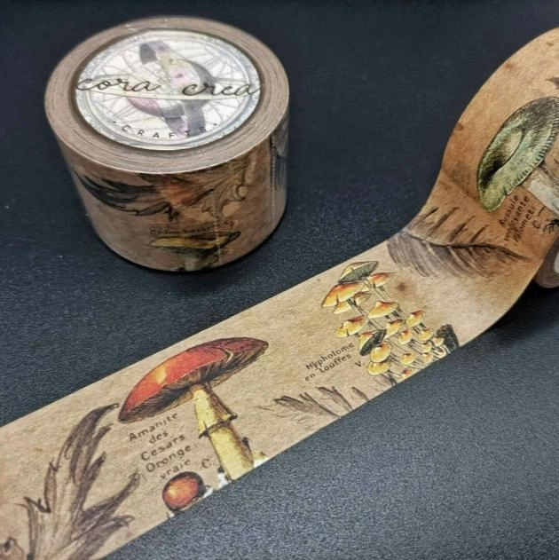 refined Vintage Mushroom Washi Tape