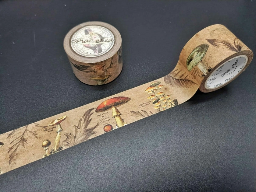 rubber Vintage Mushroom Washi Tape