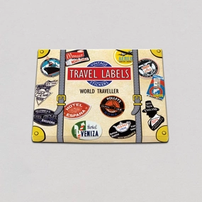 World Traveller - Travel Label Sticker Box collapsible top