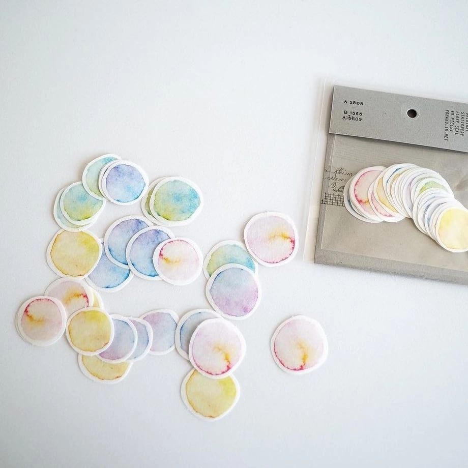 muted bestselling Yohaku Flake Stickers - Waltz