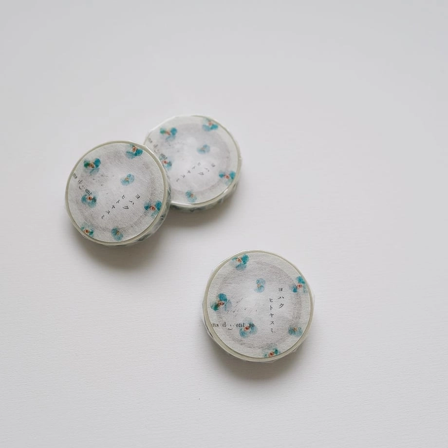 Yohaku Slim Washi Tape - Hitoyasumi linen single