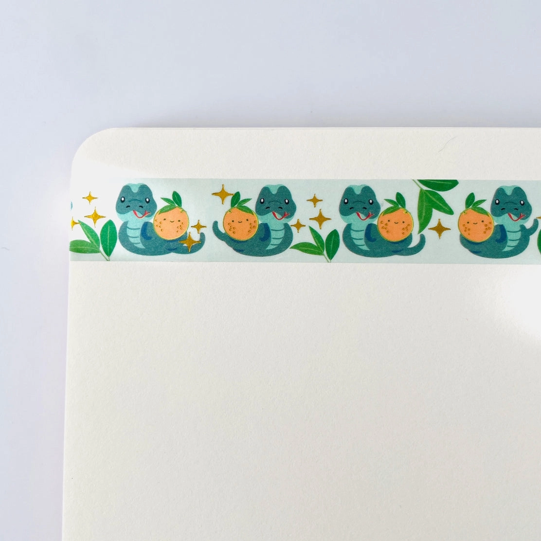 Snake With Lucky Oranges Gold Foil Washi Tape shockproof latest