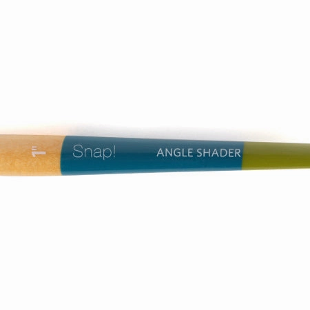 Snap! Paintbrush  Bright, White Synthetic, Long Handle pack round