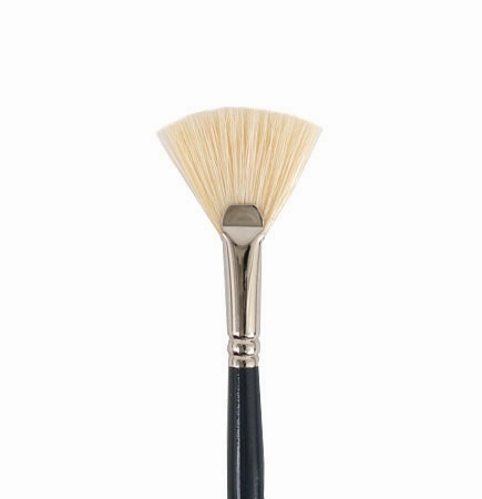 vintage Snap! Paintbrush  Fan #6, Hog Hair
