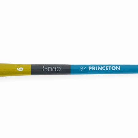 Snap! Paintbrush  Round, White Synthetic, Long Handle automatic kit