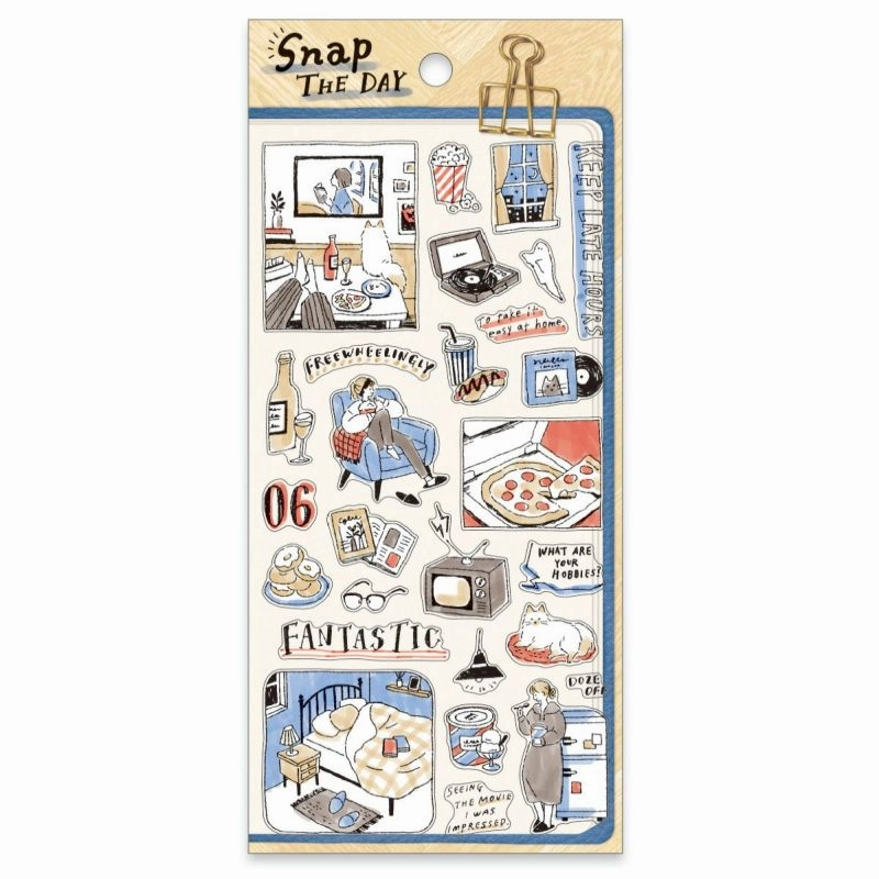 Snap The Day Sticker Sheet - Movie Watching bulk