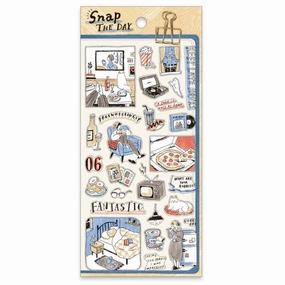 Snap The Day Sticker Sheet - Movie Watching bulk