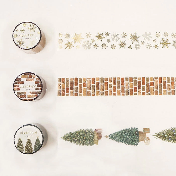 classic Snowflake Clear Pet Tape