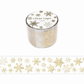 Snowflake Clear Pet Tape vintage