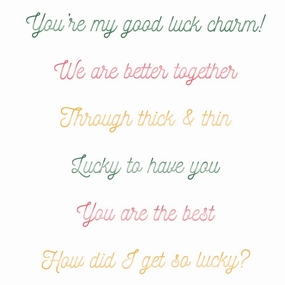 So Lucky - 4X4 Stamp Set square new