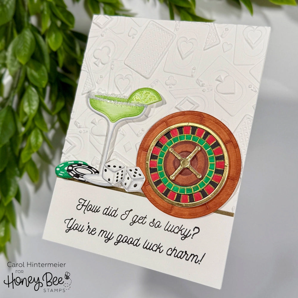 biodegradable glass So Lucky - 4X4 Stamp Set