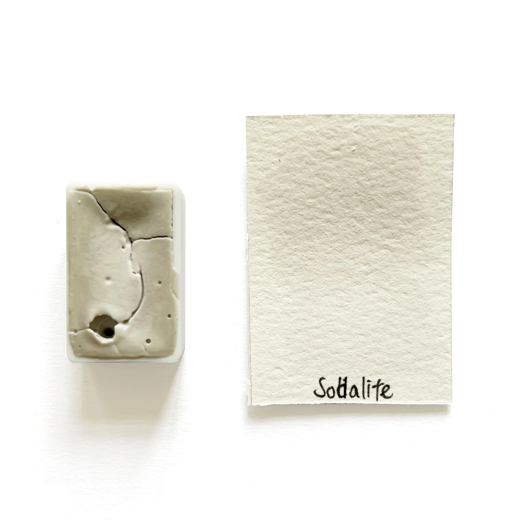 Sodalite (Mineral) - Artist Grade Handmade Honey Based Watercolor Paint Full Pan 3.2Ml rugged matte