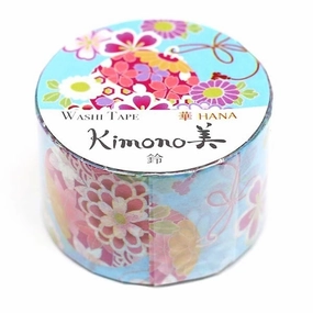Bell Floral Kimono Japanese Washi Tape earthy popular