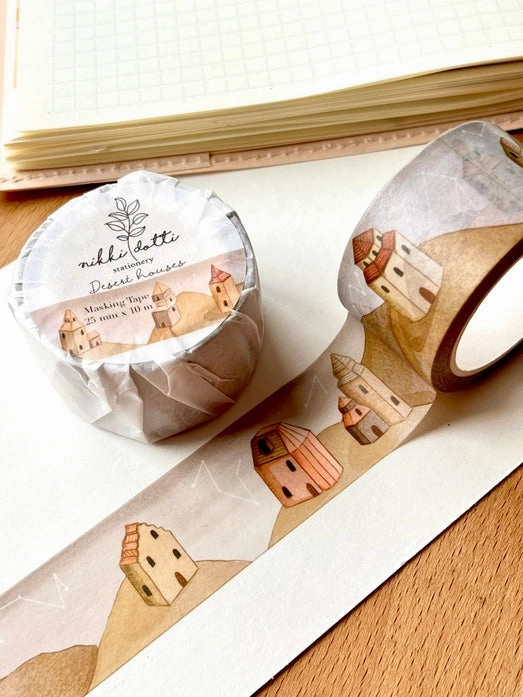 Desert Houses Washi Tape seasonal premium