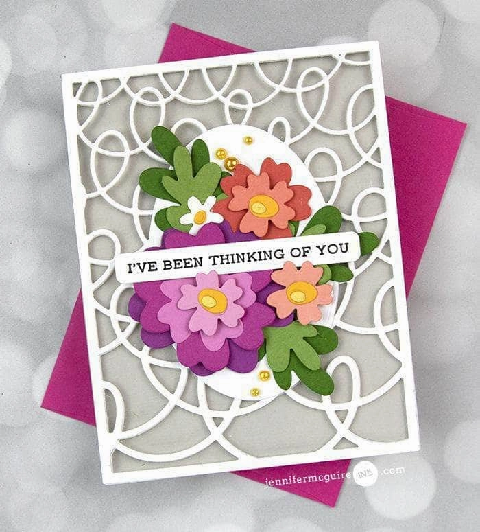 Featured Sentiments Die Set glass foldable