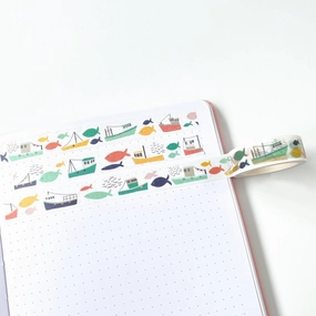 thin Fish And Ships Washi Tape