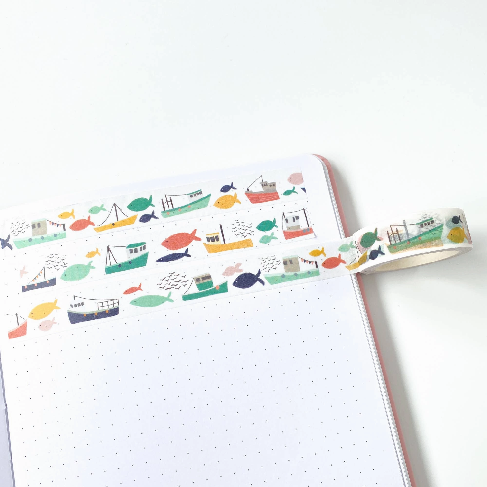 thin Fish And Ships Washi Tape