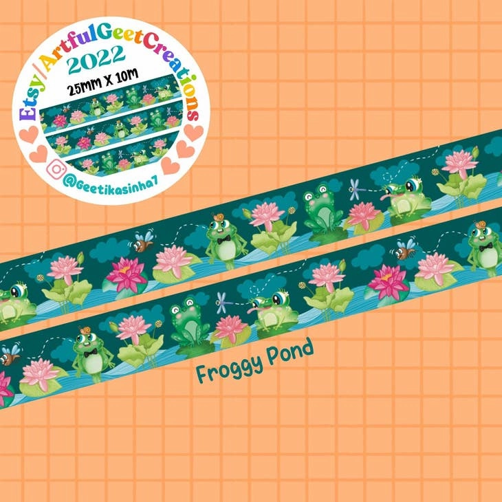 popular Froggy Pond Washi Tape