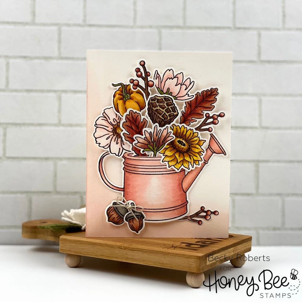 Garden Harvest Florals - 6X6 Stamp Set synthetic
