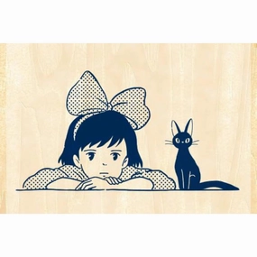 Ghibli Kiki And Jiji Rubber Stamp recycled compact