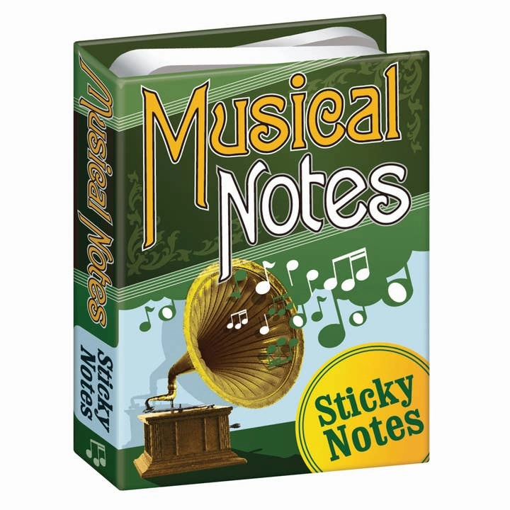 Musical Notes Sticky Notes leather portable