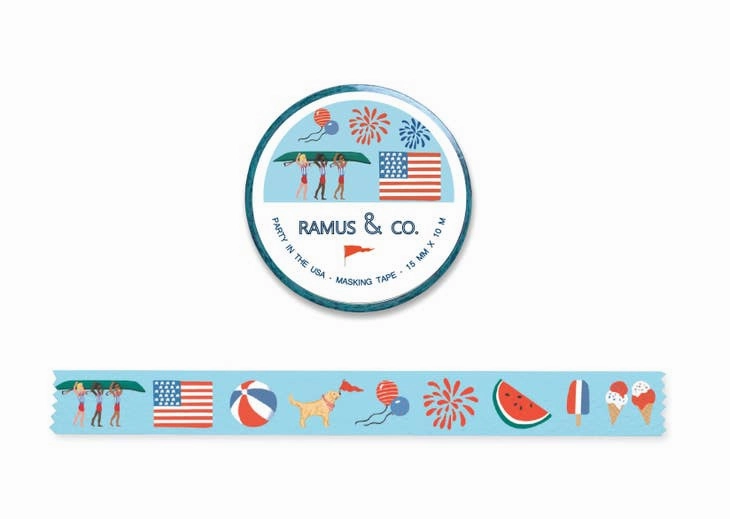 Party In The Usa Washi Tape colorful