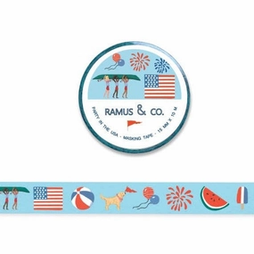 waterproof Party In The Usa Washi Tape