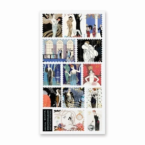 plastic wooden Stickii Stylish Soiree Stamps Sticker Sheet