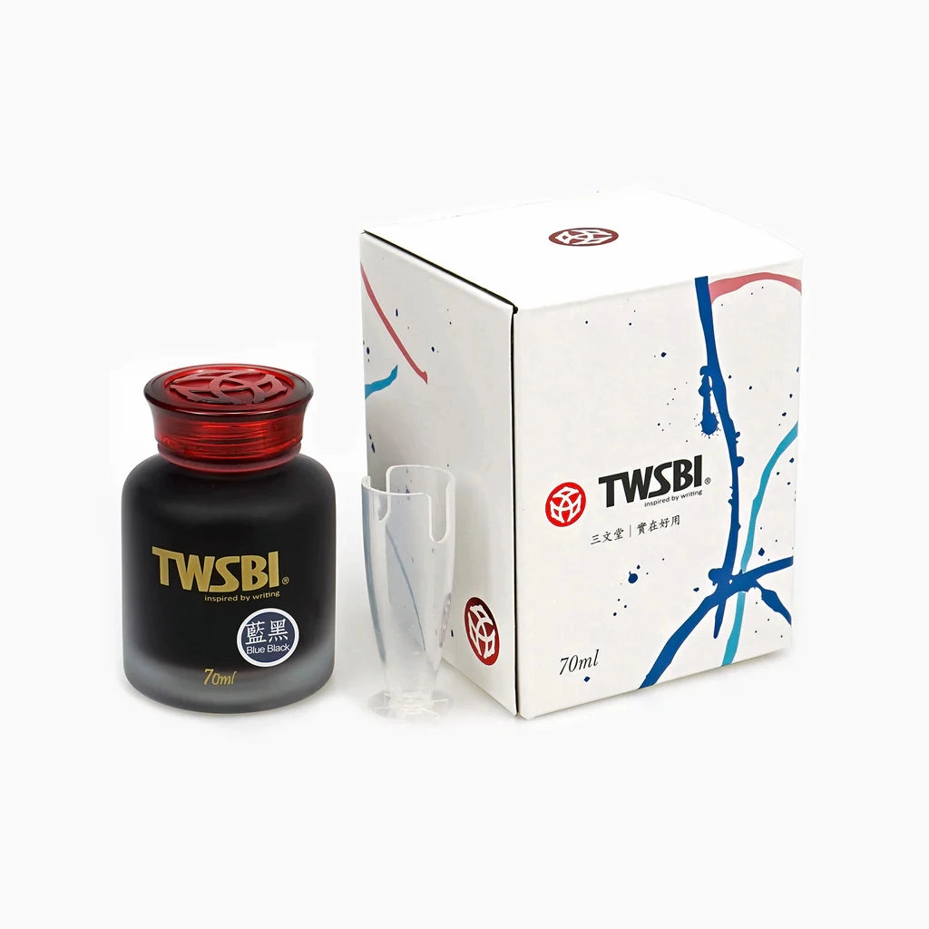 premium biodegradable Twsbi 70Ml Ink - Blue Black