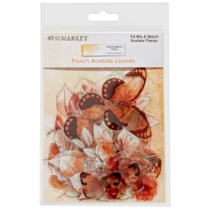 49 And Market -  Color Swatch -Acetate Leaves   -  Peach essential deluxe