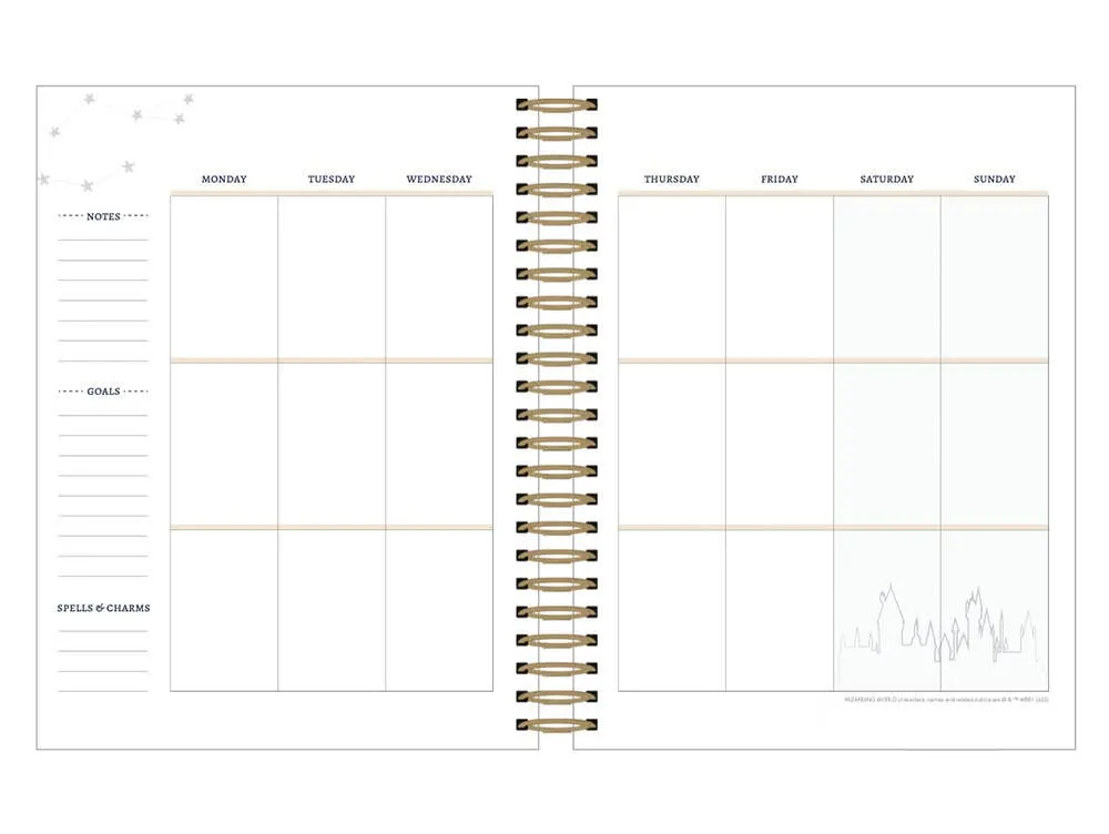 Harry Potter Weekly Planner Set - Undated Navy Constellation boxed wrapped