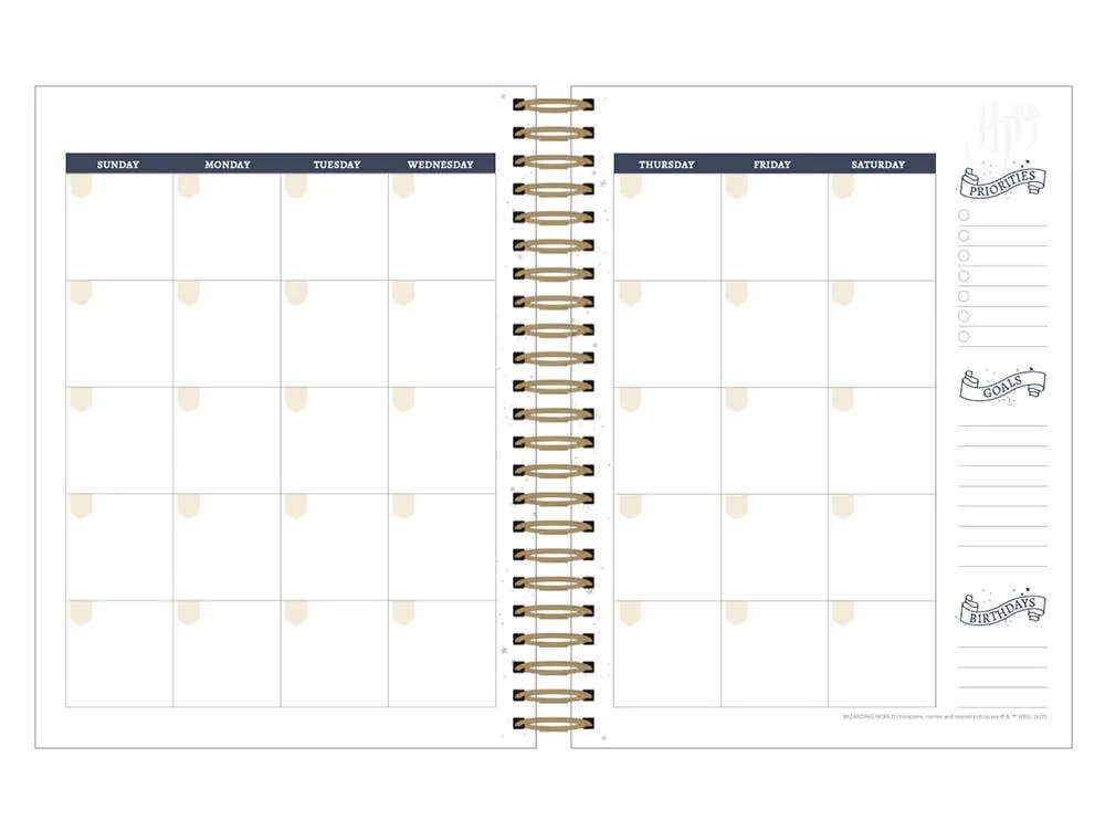 valuable Harry Potter Weekly Planner Set - Undated Navy Constellation