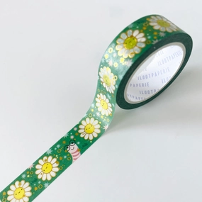 flat quickdry Daisy Daisy Do With Peek-A-Boo Worm Washi Tape