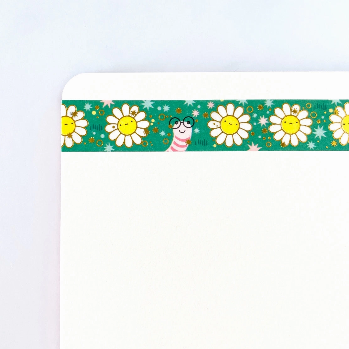 Daisy Daisy Do With Peek-A-Boo Worm Washi Tape waterproof resin