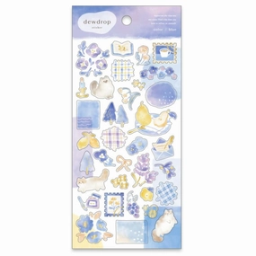 cool Dewdrop Sticker Sheet - Blue