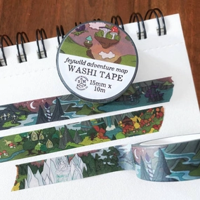 reliable Feywild Fantasy Map Washi Tape