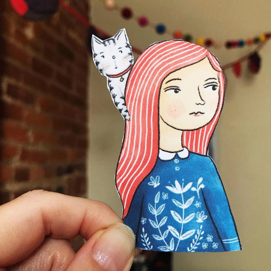 sturdy eco Forest & Fauna Paper Co. Vinyl Sticker - Cat Lady