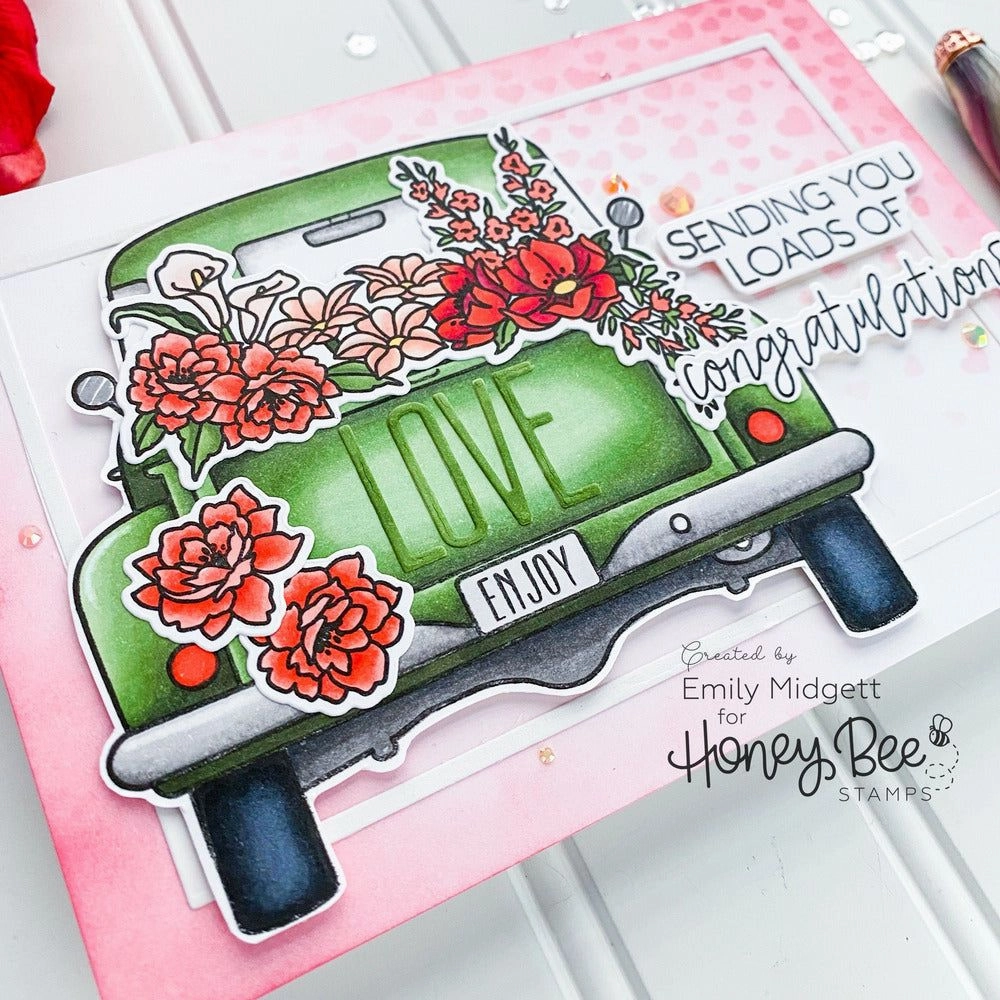 modern Loads Of Love - 6X6 Stamp Set
