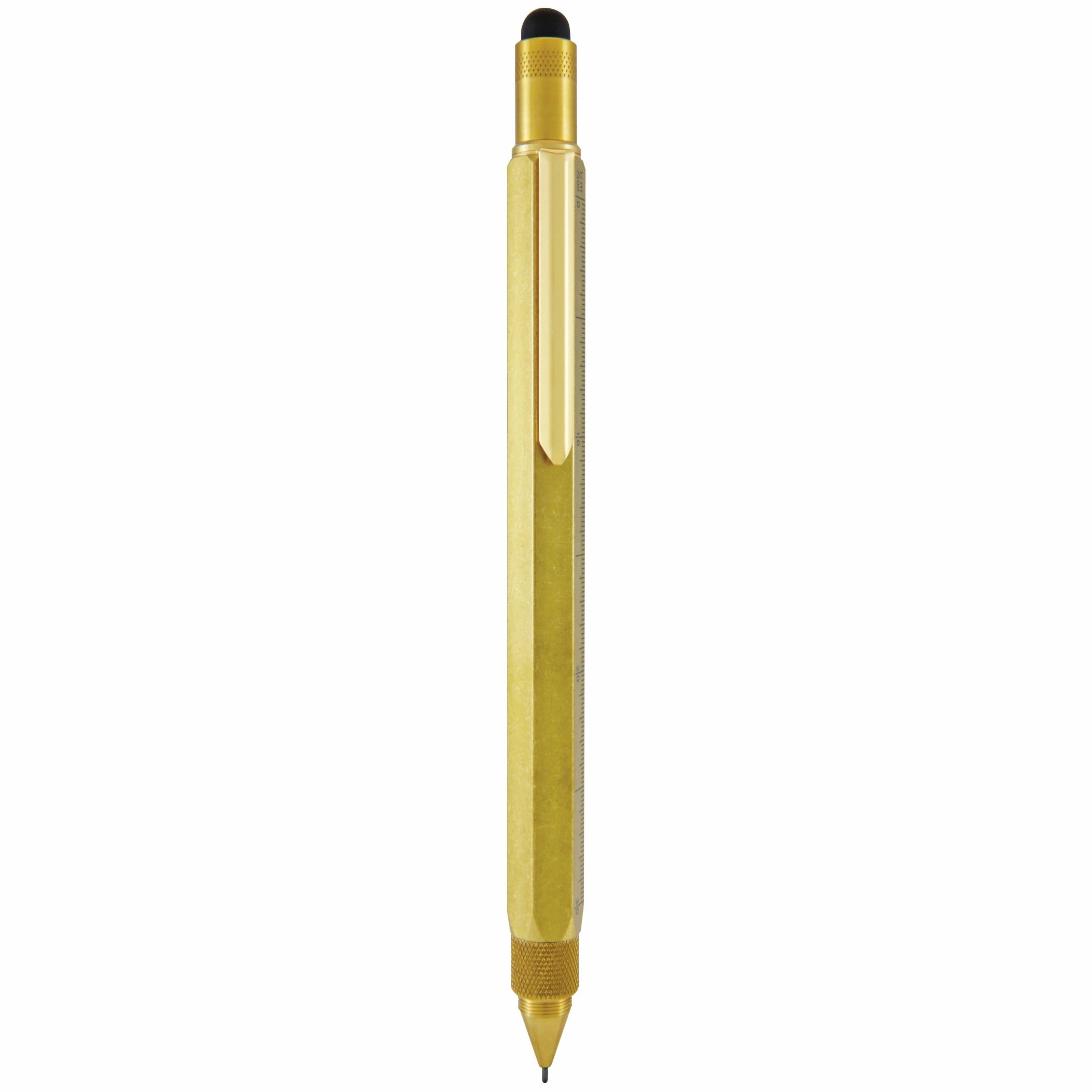 portable minimalist Monteverde One Touch Stylus Tool Brass Pencil