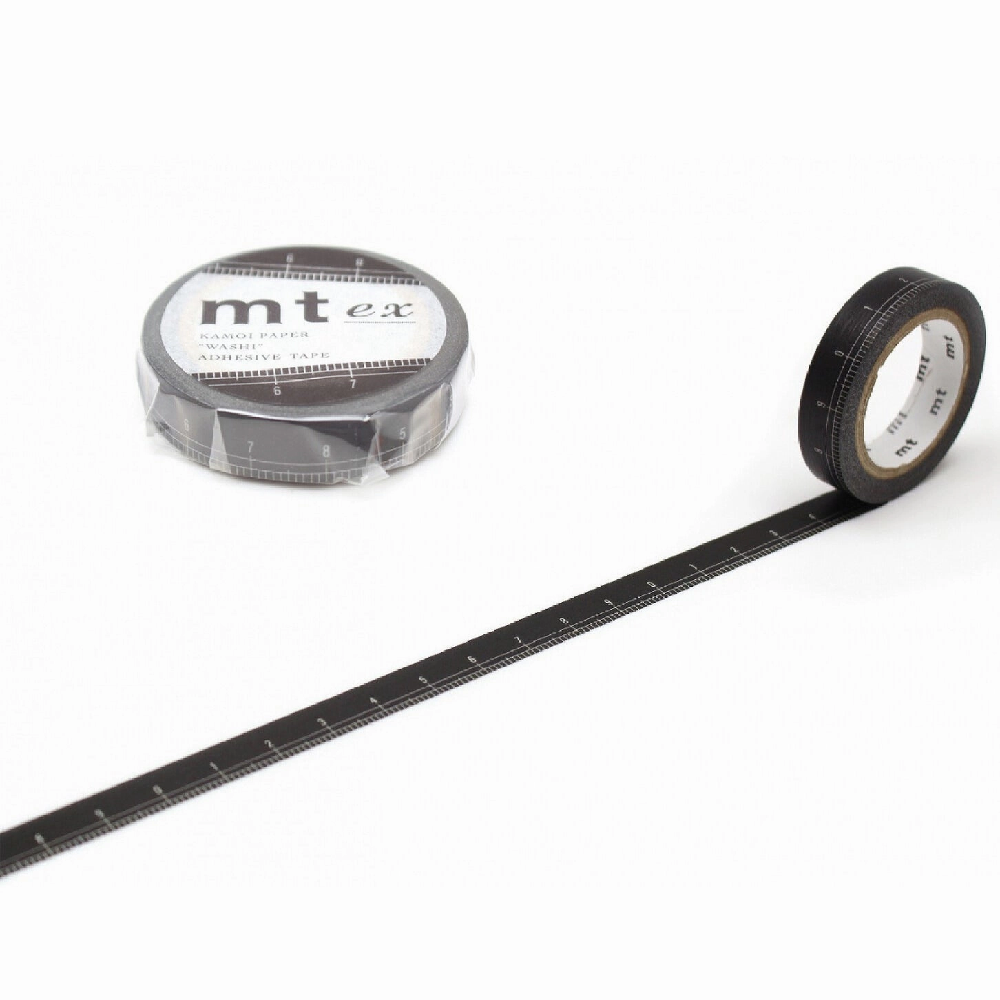 modern Mt Ex Black Ruler Washi Tape