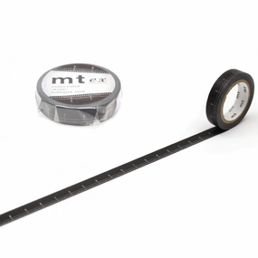 modern Mt Ex Black Ruler Washi Tape