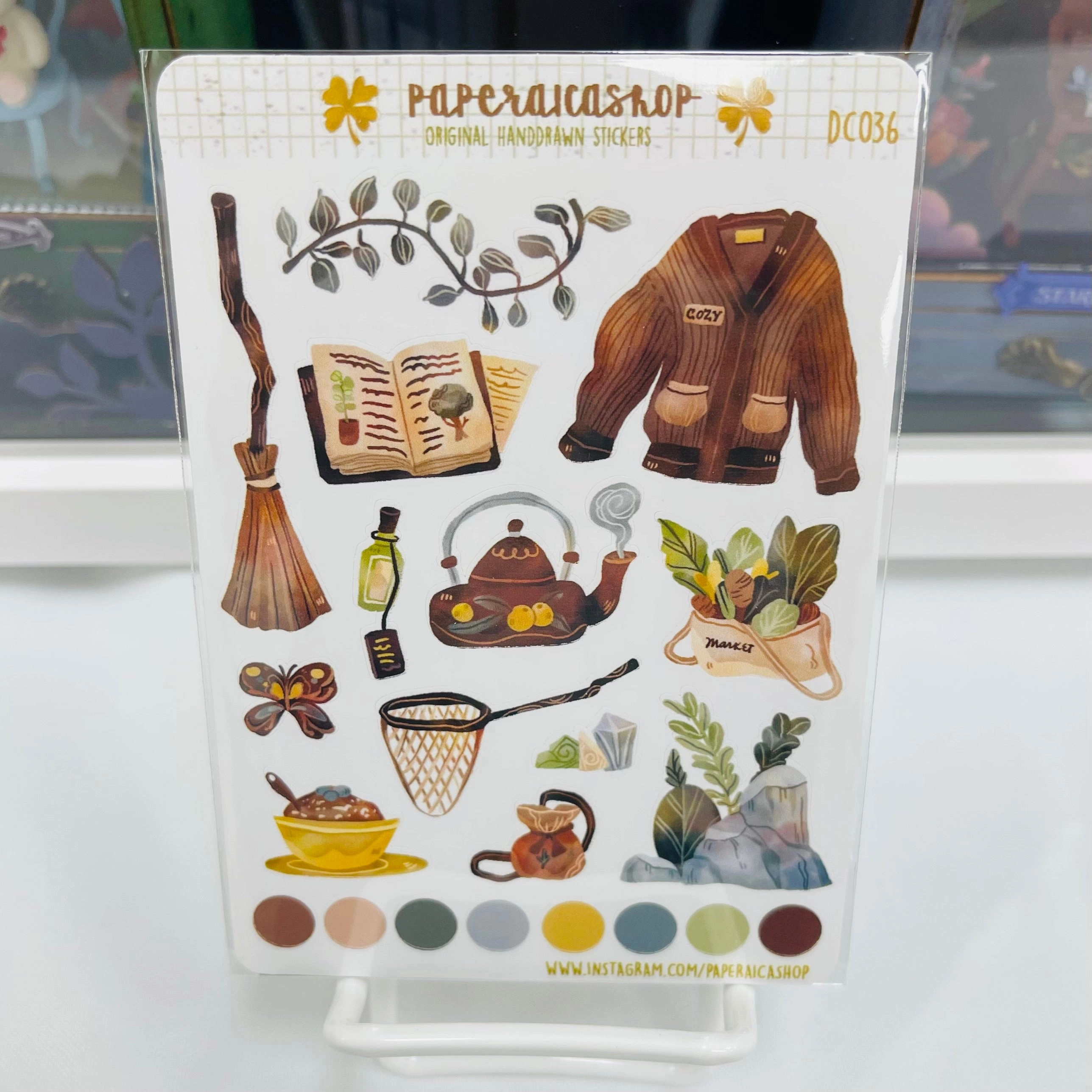 glass alloy Paperaicashop Hedge Witch'S Planner Sticker